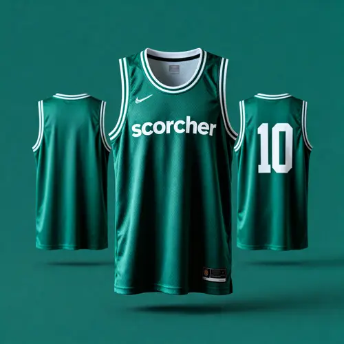 Unique Emerald Scorcher Basketball Jersey