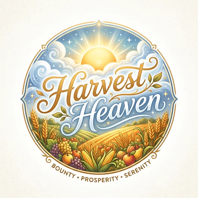Harvest Heaven Logo Design | Abundant & Serene Concept