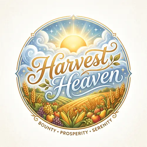 Harvest Heaven Logo Design | Prosperity & Abundance Concept