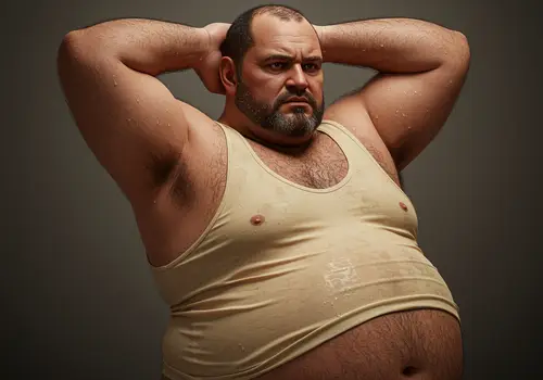 Disturbing Villain Character Art - 40 Year Old Male