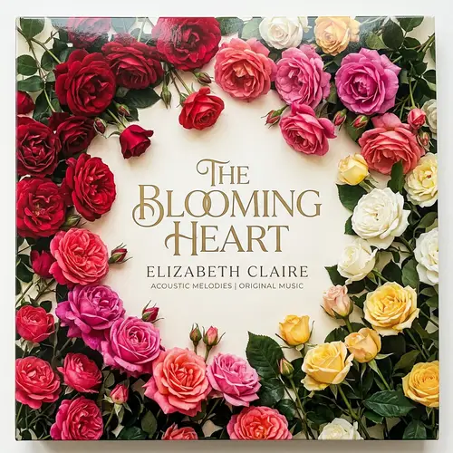 Stunning Cover Album with Vibrant Roses Design