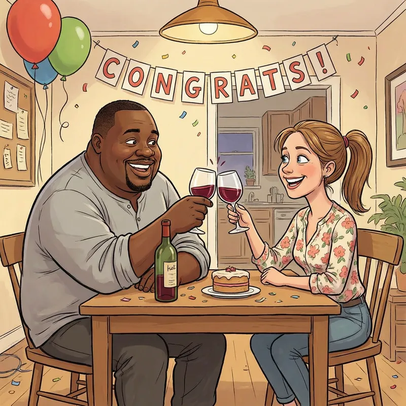 Joyful Celebration: A Caricature of Love