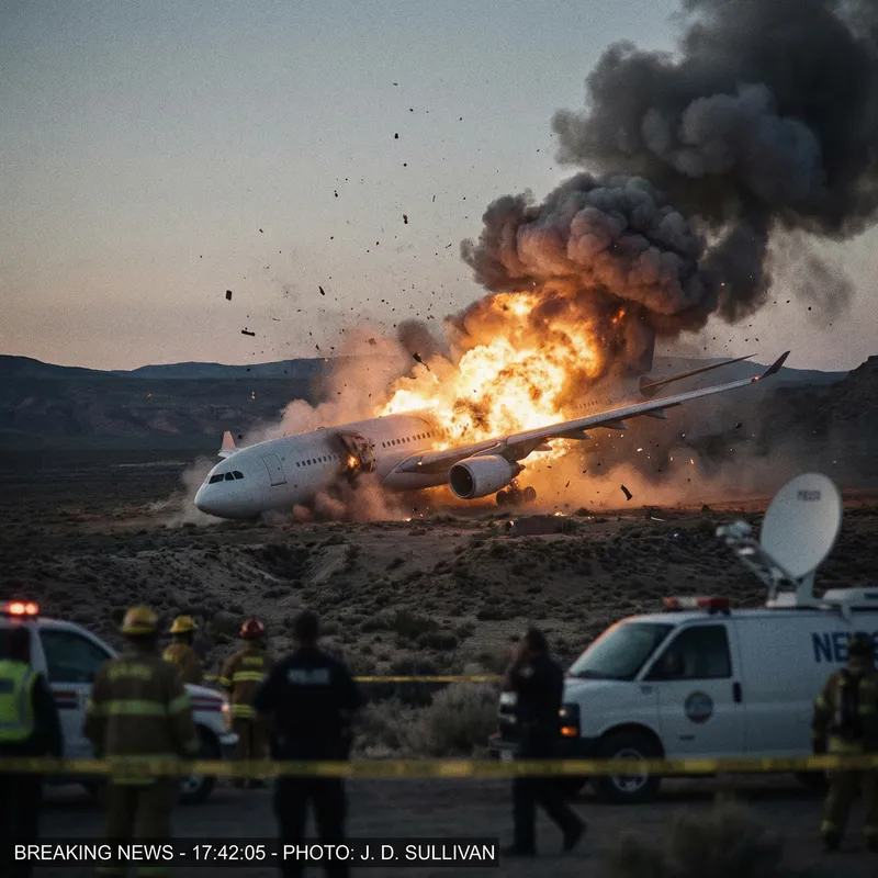 Dramatic Plane Crash Captured in High Speed