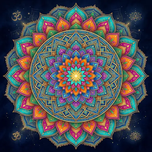 Intricate and Vibrant Mandala Art for Meditation
