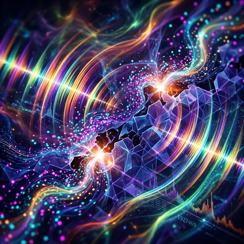 Colorful Sound Energy Abstract Art