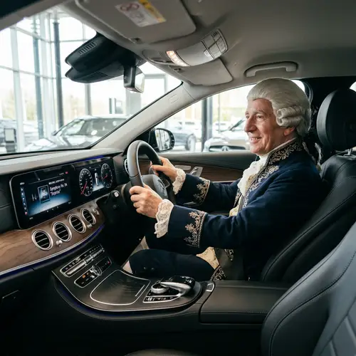 Joseph Haydn in a New Car: A Unique Portrait