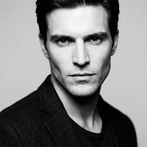 Striking Monochrome Portrait of a Handsome Man