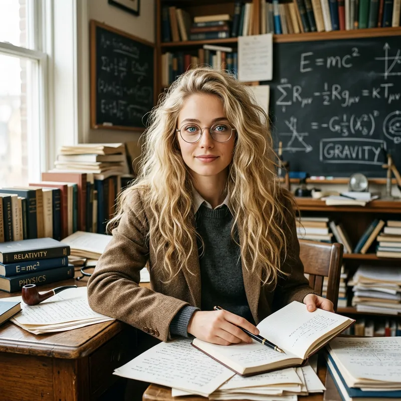 Albert Einstein Reimagined as a Beautiful Girl Albert Einstein Reimagined as a Beautiful Girl