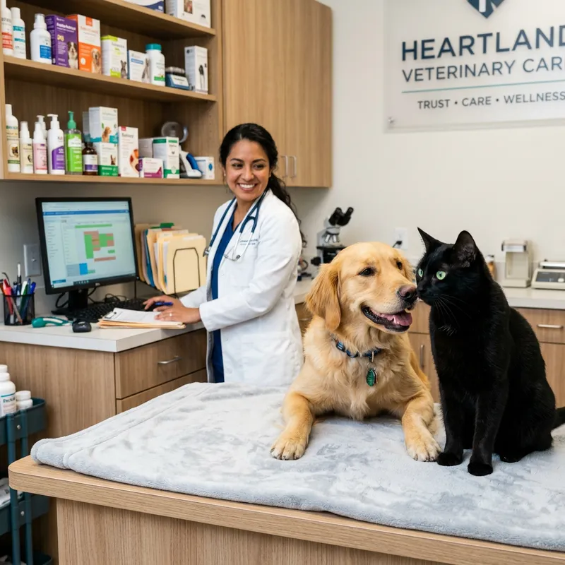 Friendly Vet Clinic with Cat & Dog | Professional Care