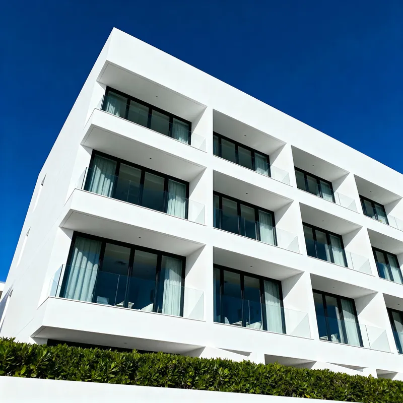 Modern Four-Storey Hotel Architecture Modern Four-Storey Hotel Architecture