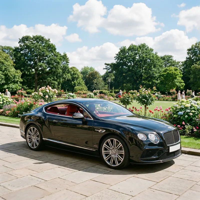 Luxury Black Car in City Park | Platinum Wheels