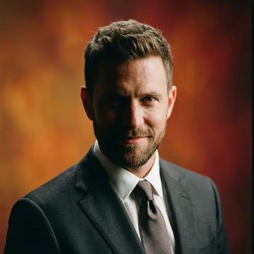 Confident Portrait of Stylish Man in Professional Attire