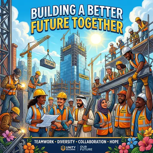 Building a Better Future Together: Unity and Collaboration Poster Design
