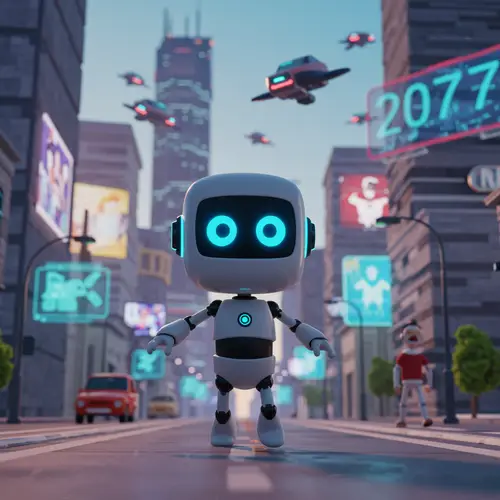 3D Animated AI Cartoon Characters: Future Life