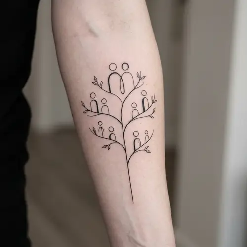 Minimalist Family Tattoo Designs | Symbol of Unity