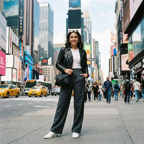 Light Skin Baddie: Confident, Fashionable Woman in Urban Setting