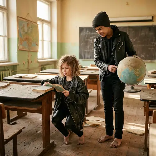 Exploring an Abandoned Classroom Adventure