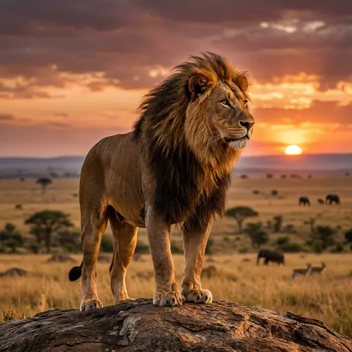 Majestic African Lion - Symbol of Power and Dominance
