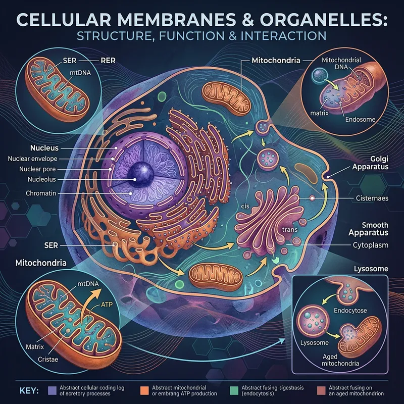 Cellular Membranes & Organelles Observation | Cell Biology Art