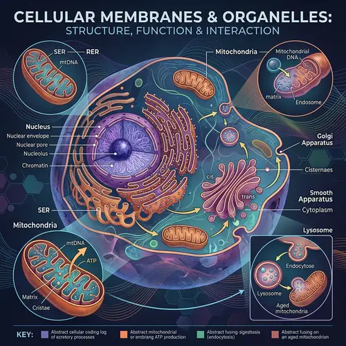 Cellular Membranes and Organelles Observation | Scientific Illustration