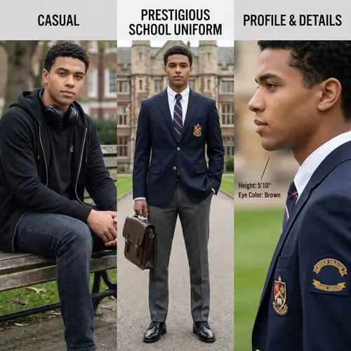 Stylish Him Character Reference Images