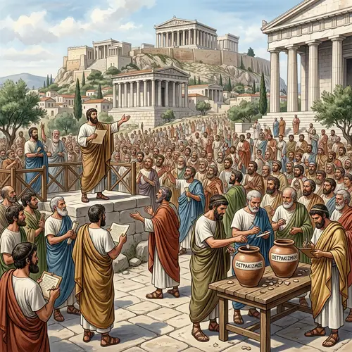 Ancient Greek Political System: Democracy & Debate in Action