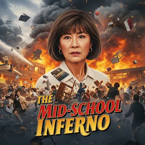 Parody Movie Poster: Educational Hero Saves Chaos
