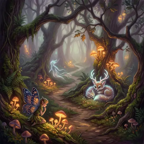 Enchanting Magical Forest: A Dreamlike Fantasy