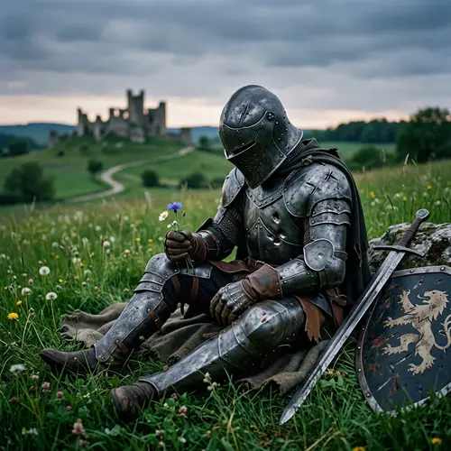 Brokenhearted Knight in Green Field