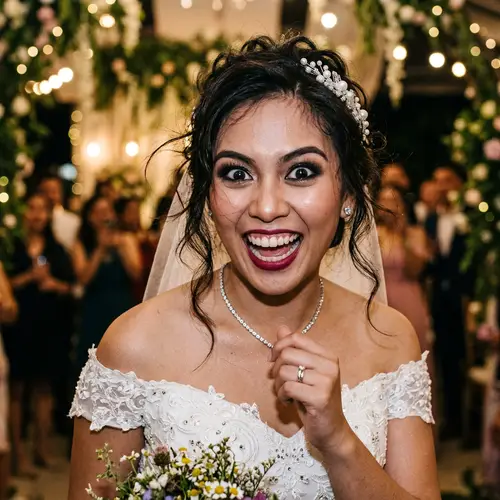 Filipina Bride in a White Wedding Dress | Intense & Wild Eyes