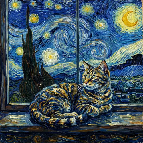 Stylish Cat: Your Perfect Style Transfer Example