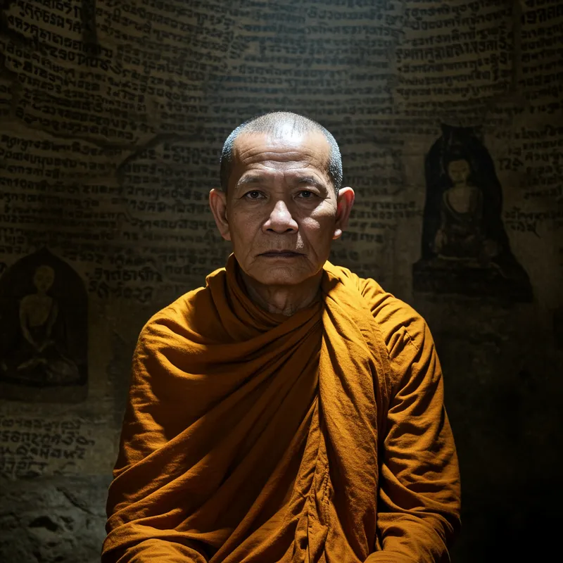 A Monk with My Photo - Spiritual Reflections