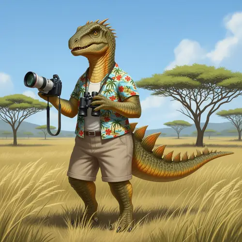 Anthropomorphic Kentrosaurus: A Unique Dino Design