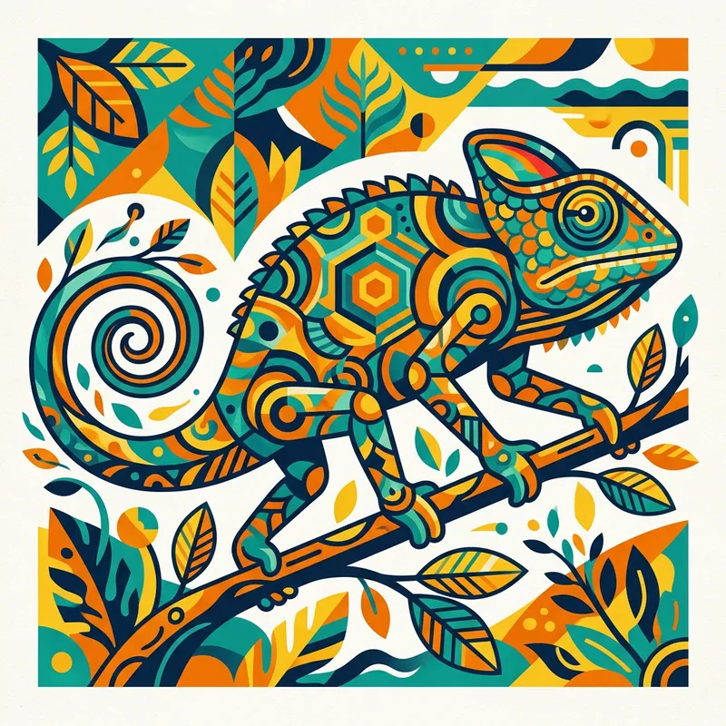 Vibrant Chameleon Graphic Design Vibrant Chameleon Graphic Design