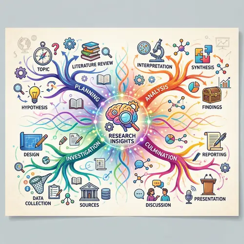 Create a Vibrant Mind Map for Research Insights | Engaging Visual Summary