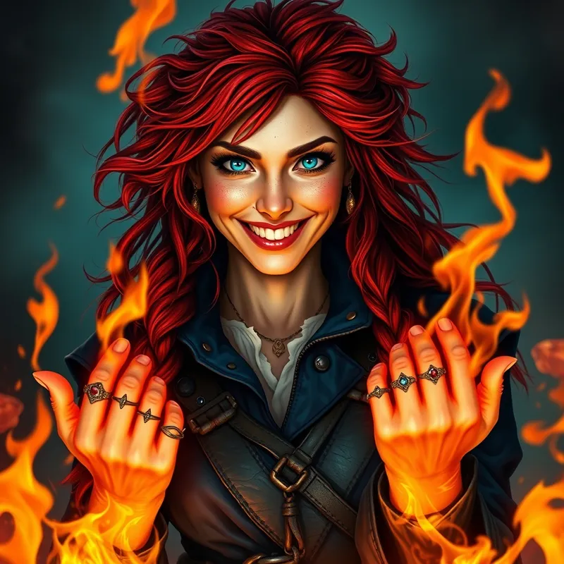 Fiery Female Pirate Captain Concept Art Fiery Female Pirate Captain Concept Art