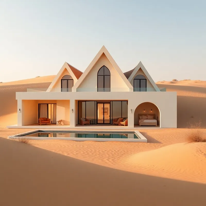 Fennec Fox-Inspired Elegant Desert Villa Design Fennec Fox-Inspired Elegant Desert Villa Design