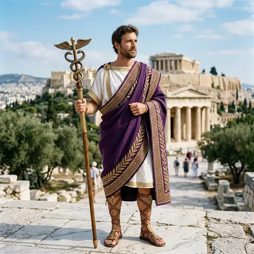 Ancient Greece-inspired Toga Attire | Emissary Costume