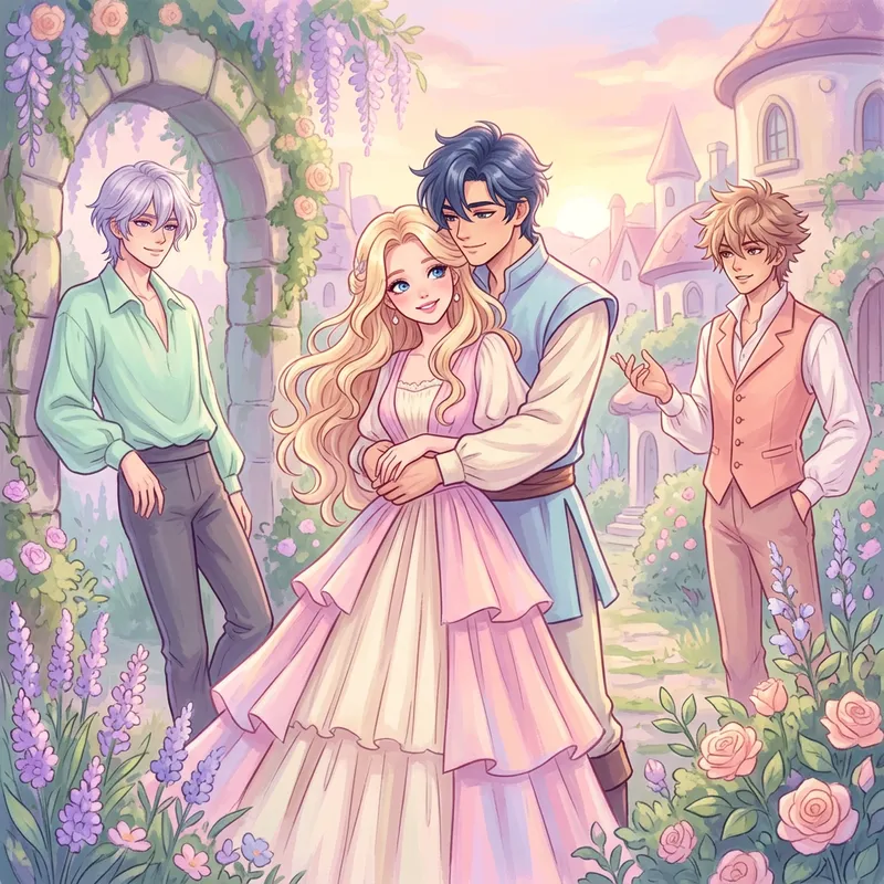 Vibrant Anime Fantasy with Stunning Models