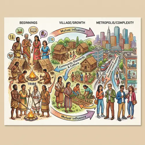 Relationship Between Individuals and Societies: Evolution of Community