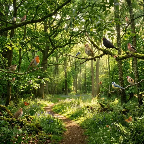 Tranquil Forest Clearing: Sounds of Nature Symphony