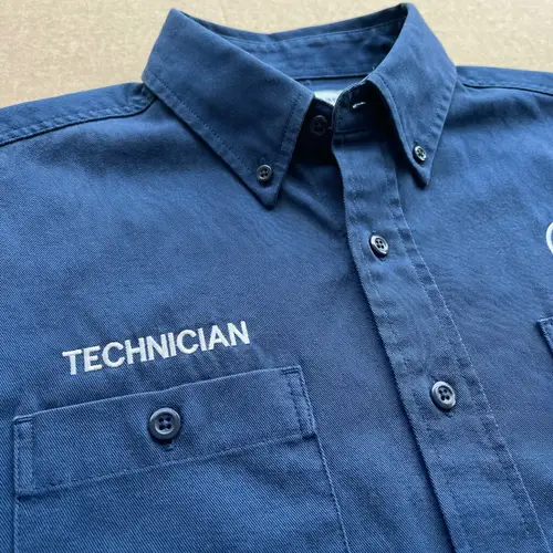 Blue Technician Shirt | Quality Fabric Short Sleeve Workwear