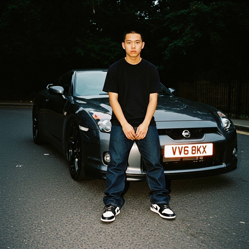 Grunge-Style Analog Photos with Nissan GT 8 | AI Art