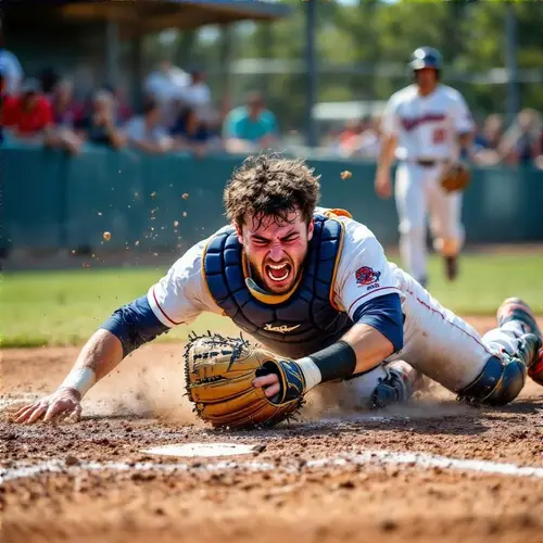 Dramatic High School Baseball Action Photography