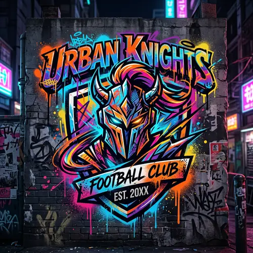 Futuristic Football Team Logo Design