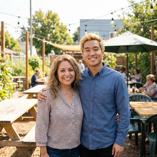 Diverse Smiles: Hispanic and Asian Friendship