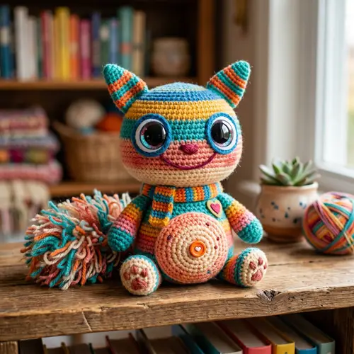 Adorable Amigurumi Creature - Handmade Plush Toy