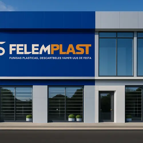 Blue and Light Gray Alucobond Design