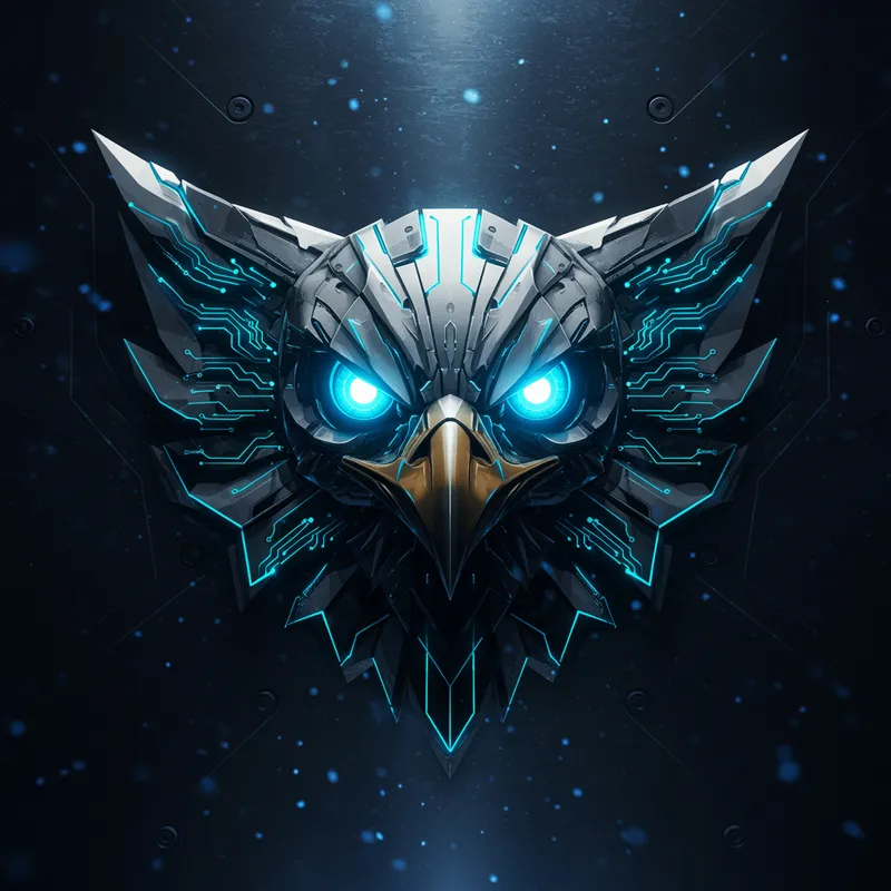 Futuristic Cybernetic Eagle Design Futuristic Cybernetic Eagle Design