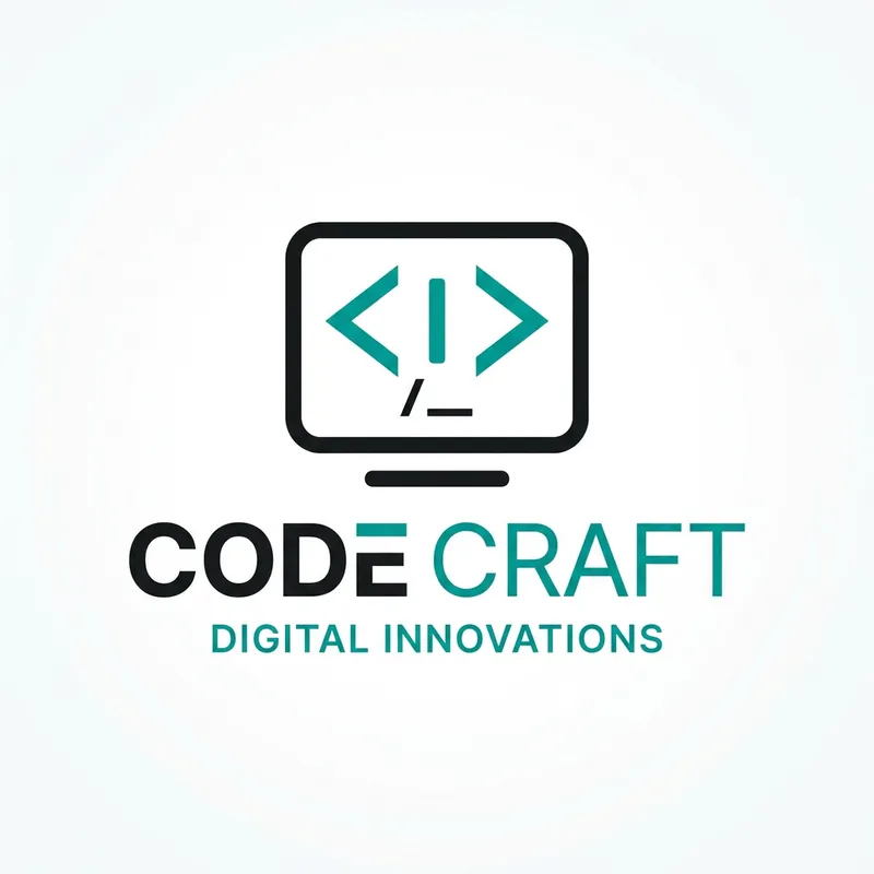 Simple Black and Teal MROJ Computer Logo Design